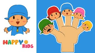 Pocoyo Finger Family  Song Nursery Rhyme From HappyKids
