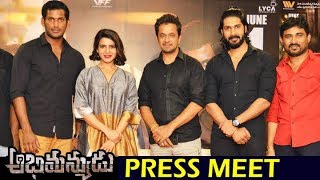 Abhimanyudu movie Press Meet | Abhimanyudu Team Interacting with Media | Abhimanyudu Movie
