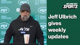 Jets interim HC Jeff Ulbrich gives injury updates and previews Sunday's matchup with the Seahawks