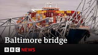 Divers recover bodies in Baltimore bridge collapse waters | BBC News