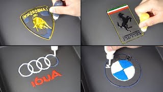 Car Logo Pancake Art - Lamborghini, Ferrari, Audi, BMW (The World's Most Expensive Pancake)
