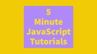 5 Minute JavaScript Tutorials (2) JavaScript Data Types