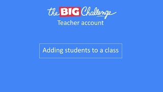 Add Students to the Class