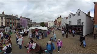 Knaresborough Market, 19 August 2020 in 360 video