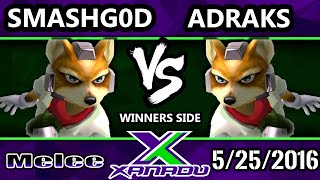 S@X 151 - SmashG0D (Fox) Vs. Adraks (Fox) SSBM Tournament - Smash Melee