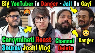@CarryMinati Roast Sourav Joshi Vlogs? 🤯, @TheUK07Rider Channel Delete! - Why? 😳, @BBKiVines