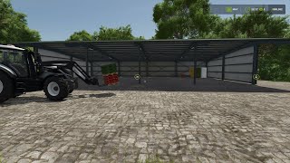 FS25 Bale and Pallet Storage Shed