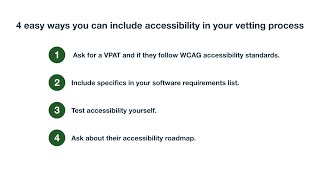 4 easy ways to check a 3rd party vendor’s accessibility