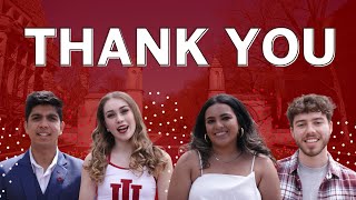 Thank You from Indiana University Bloomington Students