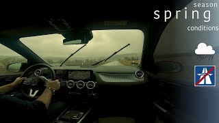 Countryside Driving in Gentle Rain | ASMR | Passenger POV Driving