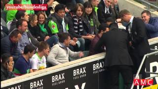 Wolfsburg coach Dieter Hecking taunted by opposing fans after being sent to stands