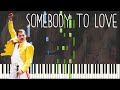 Queen - Somebody To Love Piano Tutorial (With Chords) (As Played by Freddie Mercury)