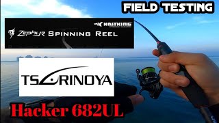 FIELD TESTING EP05 | Tsurinoya Hacker 682UL Spinning ROD | Kastking Zephyr 500 series reel