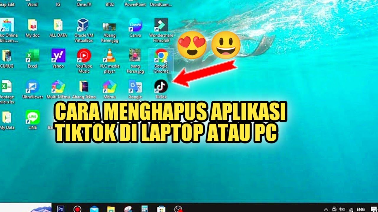 CARA UNINSTAL APLIKASI TIKTOK DI LAPTOP ATAU KOMPUTER - YouTube