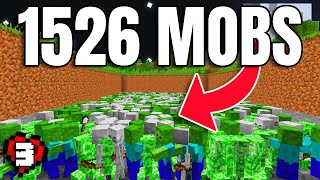 I Killed 1526 MOBS in 1 Second... Minecraft Hardcore