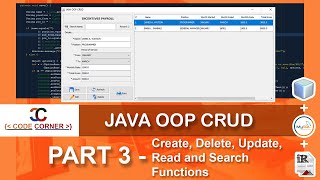 Part 3 CRUD Implementation - OOP CRUD operations using JAVA, MySQL and IReport (JasperReport)
