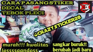 CARA MASANG🔥DECAL STICKER SANGKAR PLECI!!