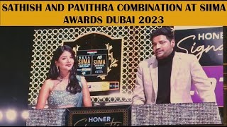 Funny Moments || Sathish and Pavithra starts Siima awards Dubai 2023