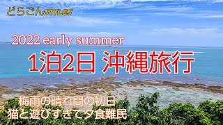 #65【2022年6月 沖縄Vlog】1泊2日 2022梅雨の晴れ間 初夏の沖縄旅 1日目 1年ぶりの沖縄観光　Gopro HERO10