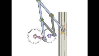 Pantograph for reversing rotation