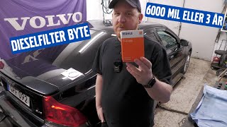 Byter dieselfilter på Volvo 2,4D D3 D4 D5 2001-2009