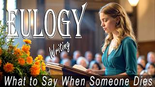 What to Say When Someone Dies | Funeral Speech Templates for Eulogy Writing | Speaking at a Funeral.