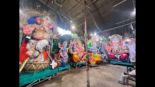 Dhoolpet SunderKalakar Ganesh Idols Making 2022 | Big Ganesh Making Dhoolpet Hyderabad