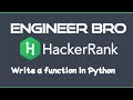 Write a function HackerRank solution in Python