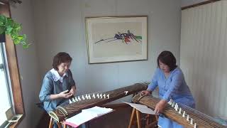 箏二重奏「風の丘」Japanese KOTO duo「Kaze no oka」koto-studio仁