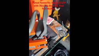 Ported Farmertec Husky 372XP BigBore 76cc with Dual Port Muffler #portedchainsaw #husquvarna #372xp