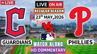 Cleveland Guardians vs Philadelphia Phillies-MLB Game Score Radio Broadcast play by play watch along