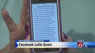 Facebook lotto scam