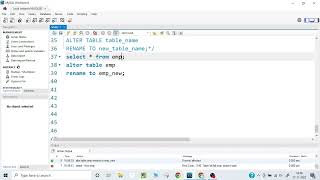How to Rename Table /Column using Alter command in MySQL Workbench 8.0.30_part2