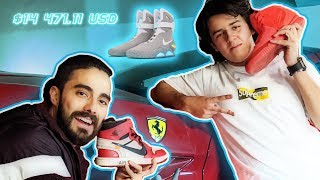 Chaval con impresionante colecci贸n de SNEAKERS y FERRARI 馃く