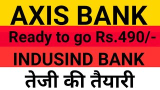 AXIS BANK SHARE NEWS TODAY//INDUSIND BANK SHARE NEWS TODAY//Ready to go Rs.490 to Axis Bnak//