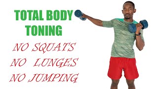 29.20 Minute Fat Burning Total Body Workout with Dumbbells🔥No Squats🔥No Jumping🔥