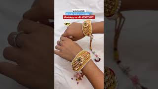 New designer beautiful gold polish, with 70% discount on instant first order 🥳 #ytshorts #jewellery