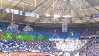 Nordkurve Gelsenkirchen | Schalke 3:1 Augsburg | ganze Choreo | Full HD