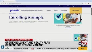 Open enrollment and health plan opinions for Pennsylvanians