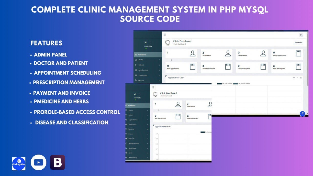 Complete Clinic Management System In Php And Mysql Source Code Youtube