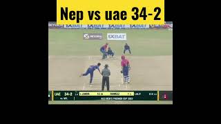 Nepal vs UAE live score #shorts
