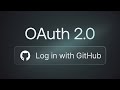 Sign in with GitHub OAuth in 5 minutes