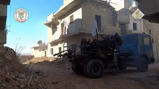 57 mm automatic anti-aircraft gun S-60 mounted on a truck