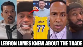 Stephen Jackson \u0026 Matt Barnes BLAST Stephen A Kendrick Perkins For Defending LeBron On Luka AD Trade