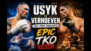 Oleksandr Usyk vs Rico Verhoeven 🥊 Full Fight Highlights & Epic TKO Finish!