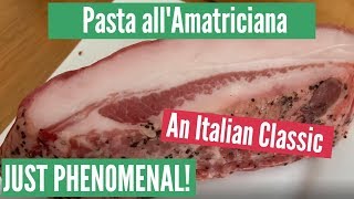 PASTA ALL' AMATRICIANA - Try it now! - An ITALIAN CUISINE CLASSIC