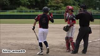 《中学硬式・ミズノ旗》　池田悠馬 遊撃手（松山ボーイズ）  【大型ショートだ】　20210808@千代田