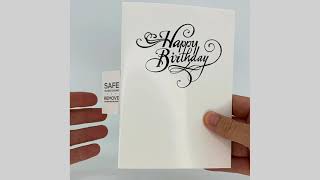 Endless Birthday Card With Glitter - Classic