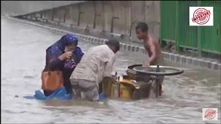 একটু বৃষ্টিতে তলিয়ে গেলো ঢাকা, যেন এক নদী