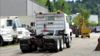 Sold! International F-2275 Semi Truck Tractor Hauling Trailer bidadoo.com